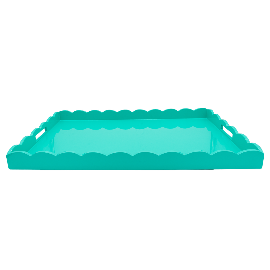 Milk Glass Lacquered Island Tray, Large