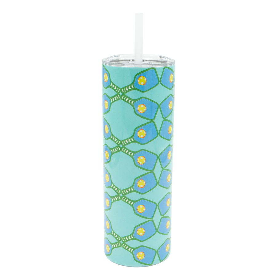 Milk Glass Pickleball Tumbler