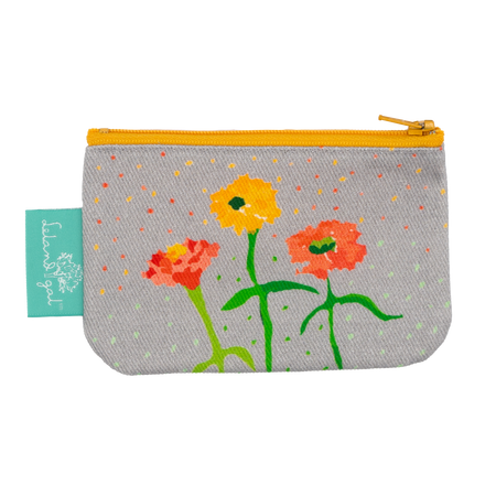 Mineral Zinnias Zip Change Purse