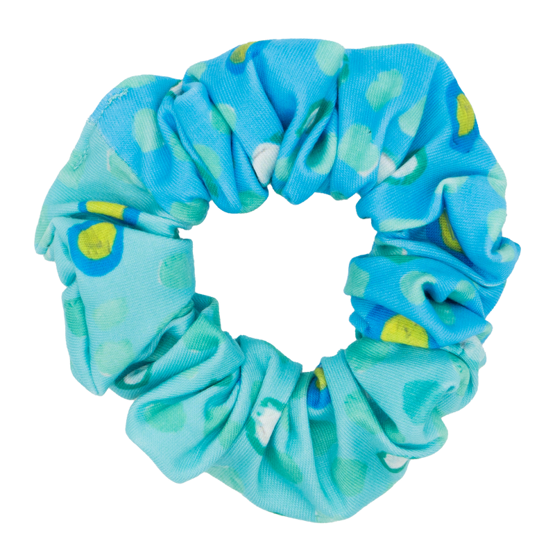 Mist-Adriatic Maidenhair Mambo Two Tone Scrunchie