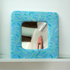 Mist Cornsilk Sway Upholstered Mirror
