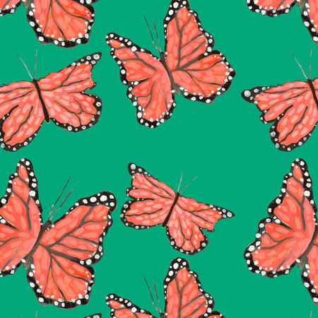 Jade Monarchs Marching Fabric