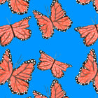Matisse Monarchs Marching Fabric