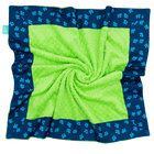 Navy Bimpy Bop with Lime Minky Baby Blankie