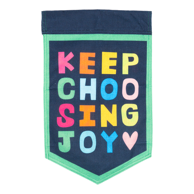 Navy Crest KCJ Garden Flag