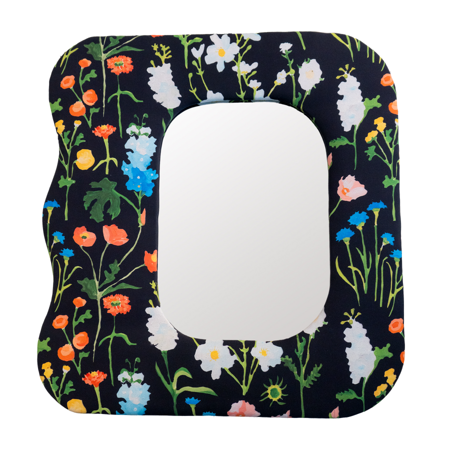 Onyx Cutting Garden Upholstered Mirror