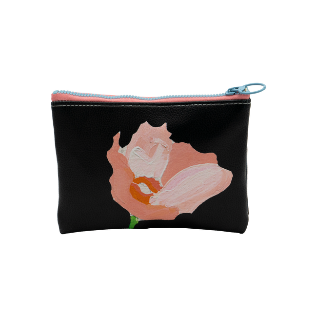 Onyx Poppy Moon Pouch Bag