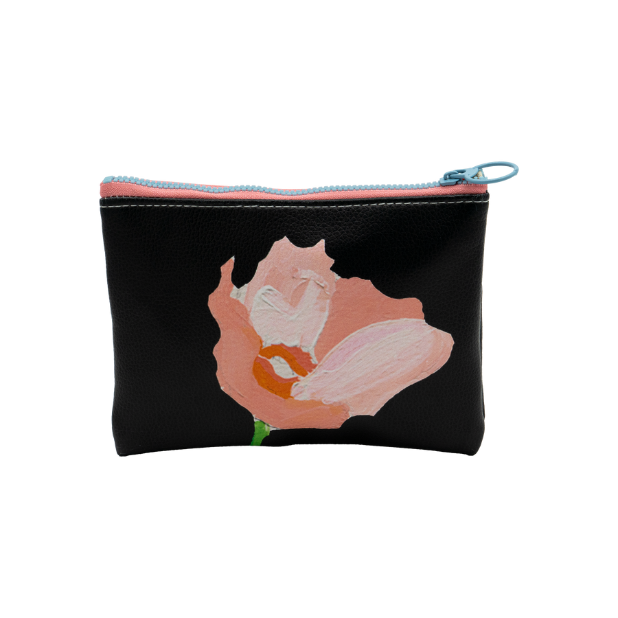 Onyx Poppy Moon Pouch Bag