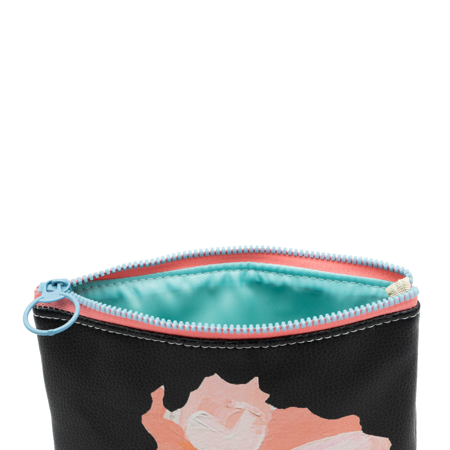 Onyx Poppy Moon Pouch Bag