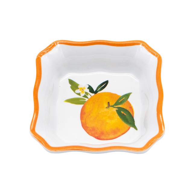 Orange Condiment Dish