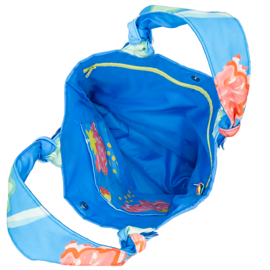 Matisse Peony Waltz/Blue Outside Bag