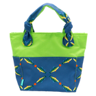 Navy Perch Lattice/Lime Outside Bag