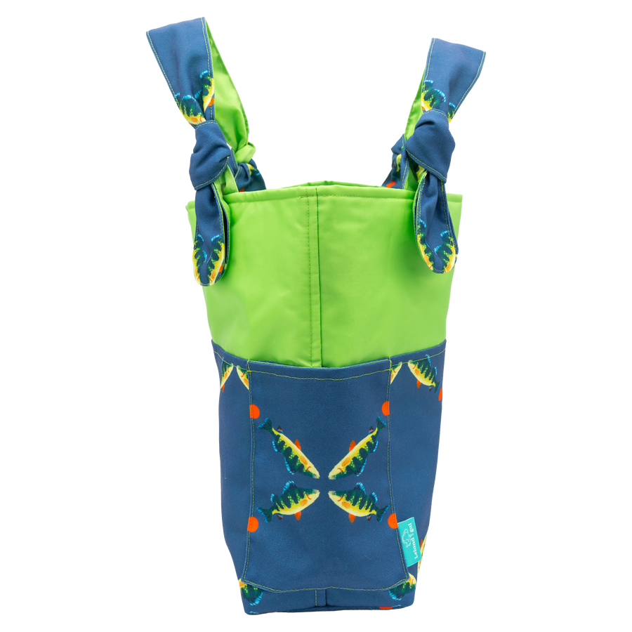 Navy Perch Lattice/Lime Outside Bag