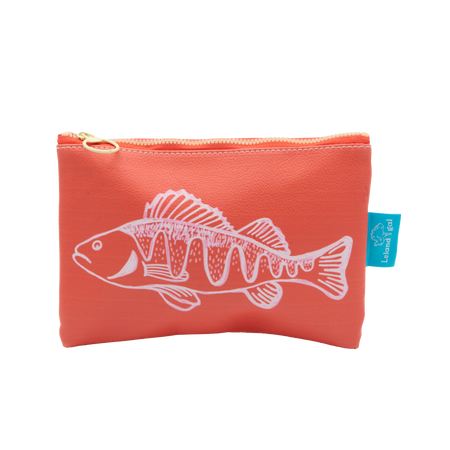 Coral Perch Eco-Leather Stash Bag