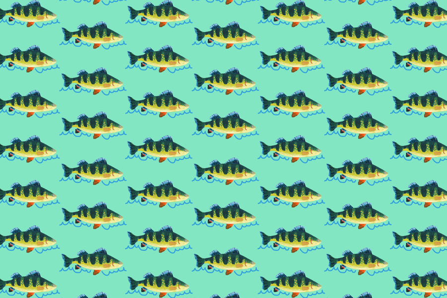Seagreen Perch Fabric