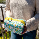 White Pickle Lattice Eco-Leather Sis Dopp