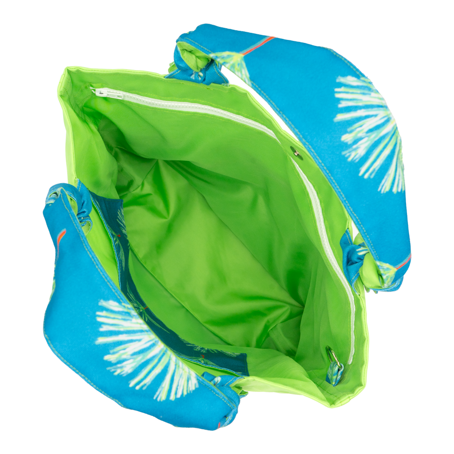 Peacock Pine/Lime Outside Bag