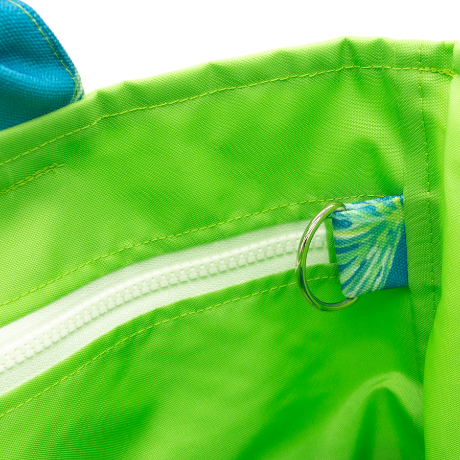 Peacock Pine/Lime Outside Bag