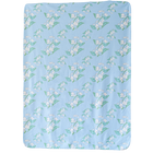 Powder Blue Breezy Blossoms Sherpa