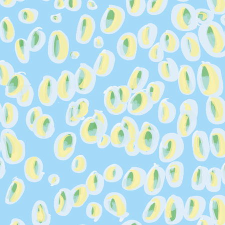 Powder Blue Stardust Fabric