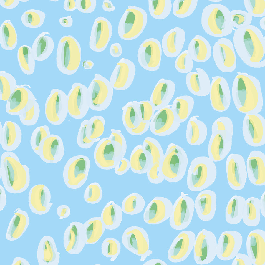 Powder Blue Stardust Fabric