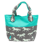 Suede Pride and Joy/Aqua Outside Bag
