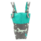 Suede Pride and Joy/Aqua Outside Bag