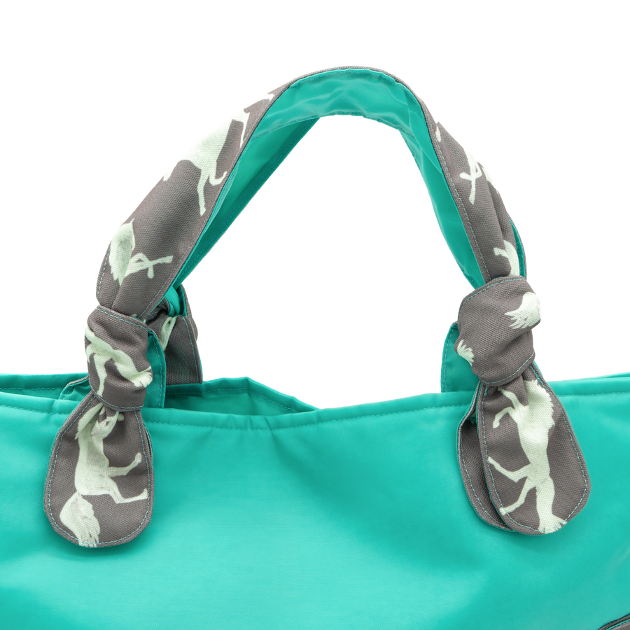 Suede Pride and Joy/Aqua Outside Bag