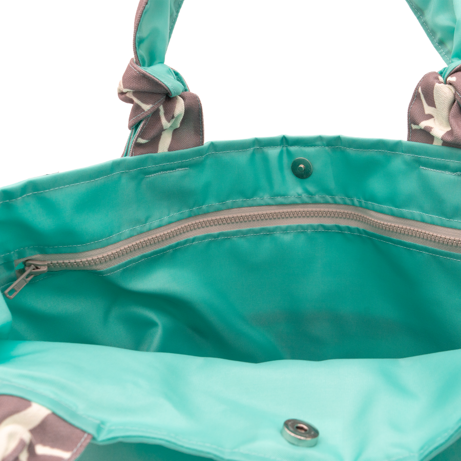Suede Pride and Joy/Aqua Outside Bag