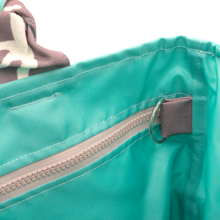 Suede Pride and Joy/Aqua Outside Bag