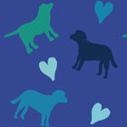 Navy Puppy Love Fabric
