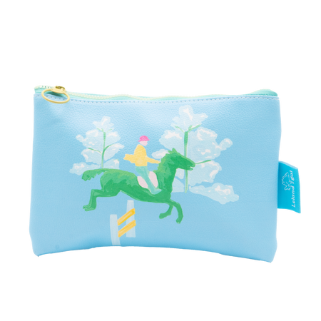 Powder Blue Rails Up Eco-Leather Stash Bag