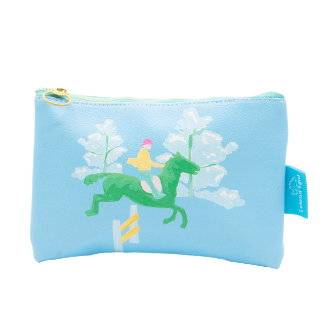 Powder Blue Rails Up Eco-Leather Stash Bag