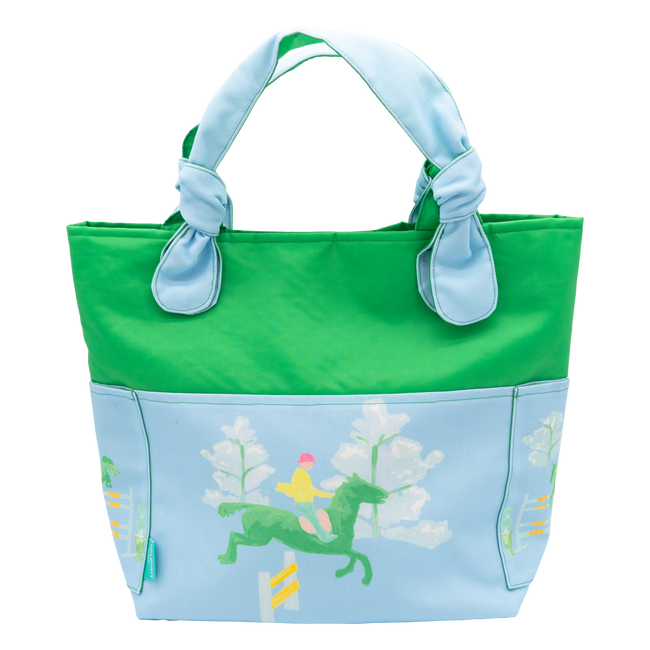 Powder Blue Rails Up/Green Outside Bag