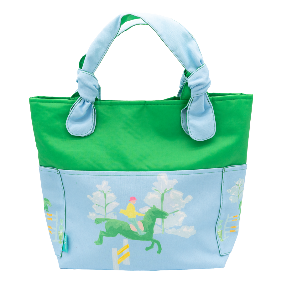 Powder Blue Rails Up/Green Outside Bag