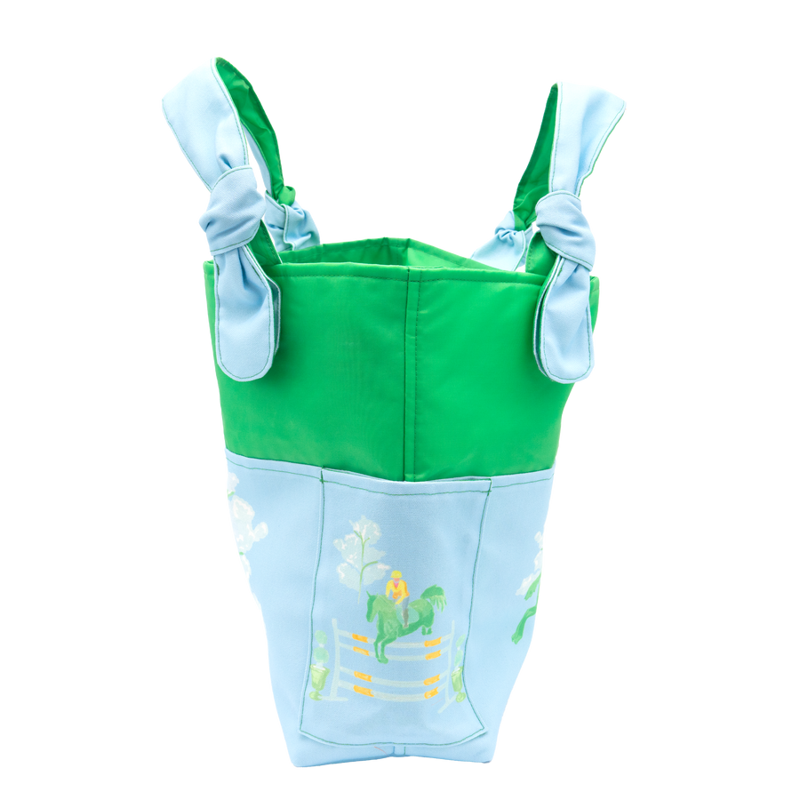 Powder Blue Rails Up/Green Outside Bag
