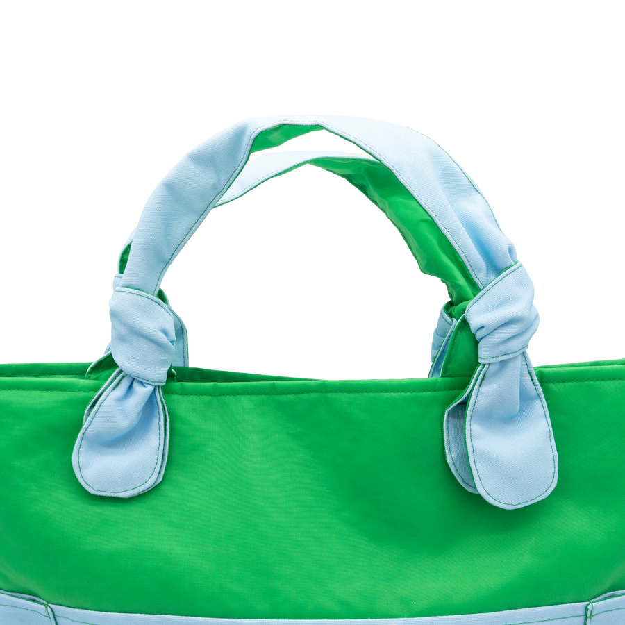 Powder Blue Rails Up/Green Outside Bag