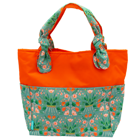 Sage Rococco/Dark Orange Outside Bag
