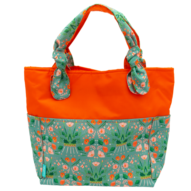 Sage Rococco/Dark Orange Outside Bag