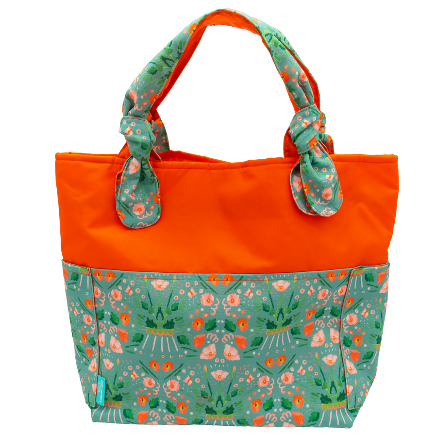 Sage Rococco/Dark Orange Outside Bag