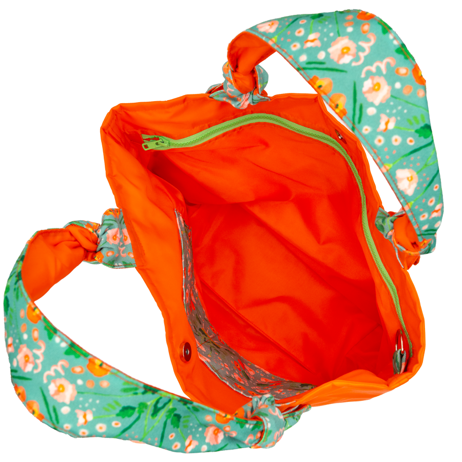 Sage Rococco/Dark Orange Outside Bag