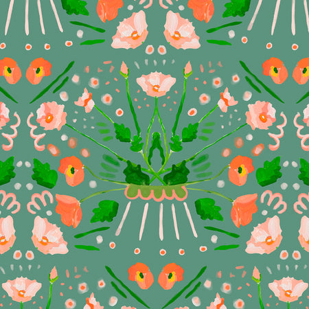 Sage Rococco Fabric