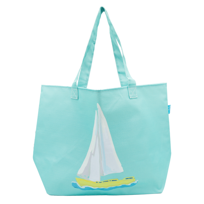 Milkglass Sailboat Packable Tote