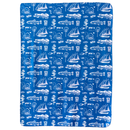 Sapphire Leland Toile Sherpa