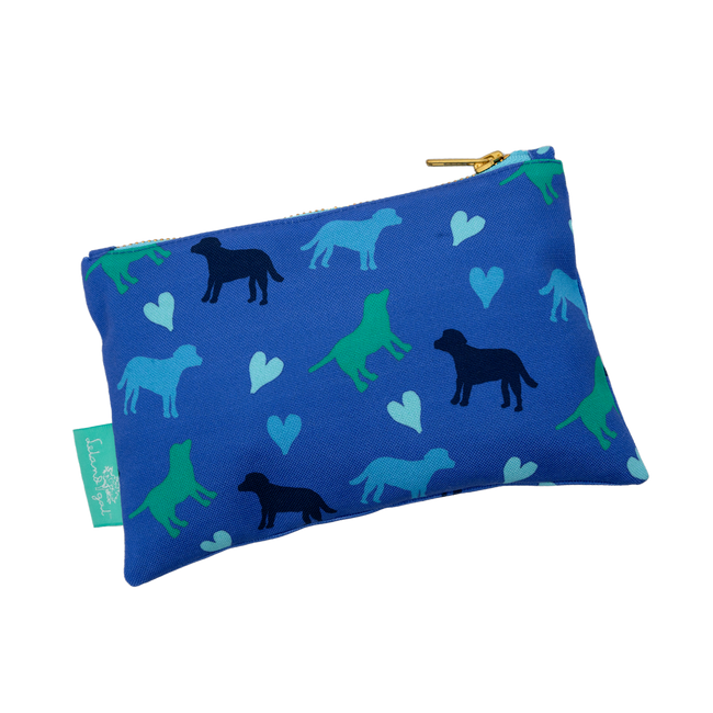 Navy Puppy Love Stash Bag