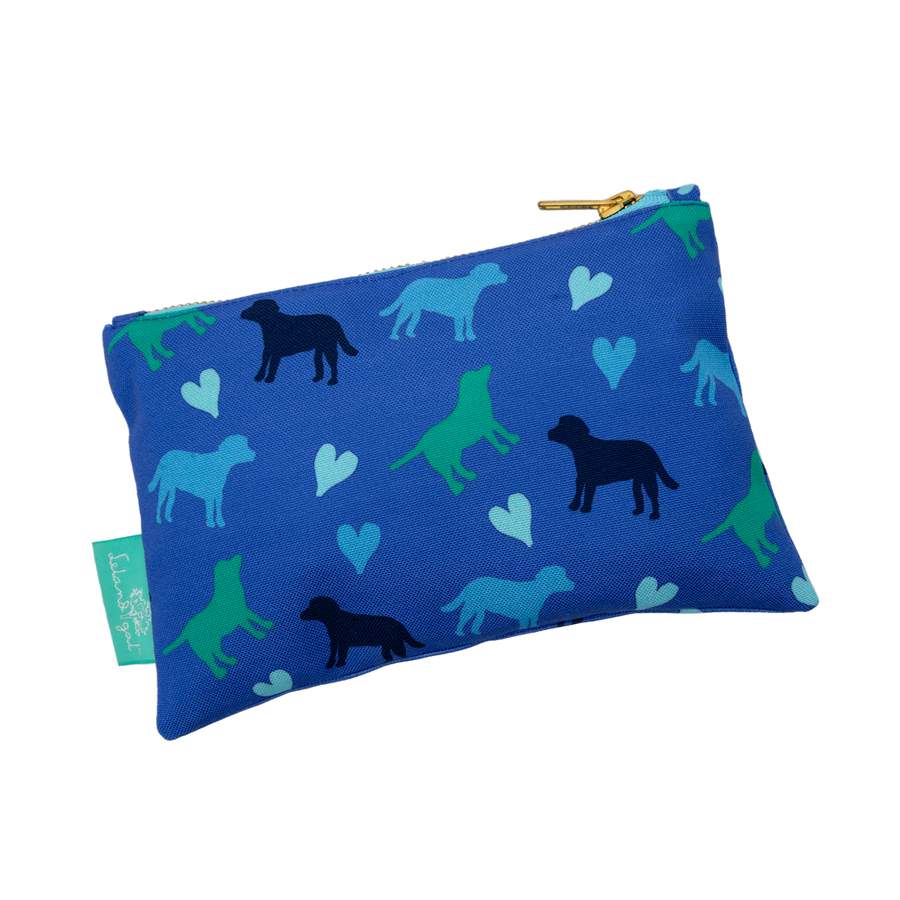 Navy Puppy Love Stash Bag