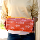 Coral Schooling Around Eco-Leather Dopp