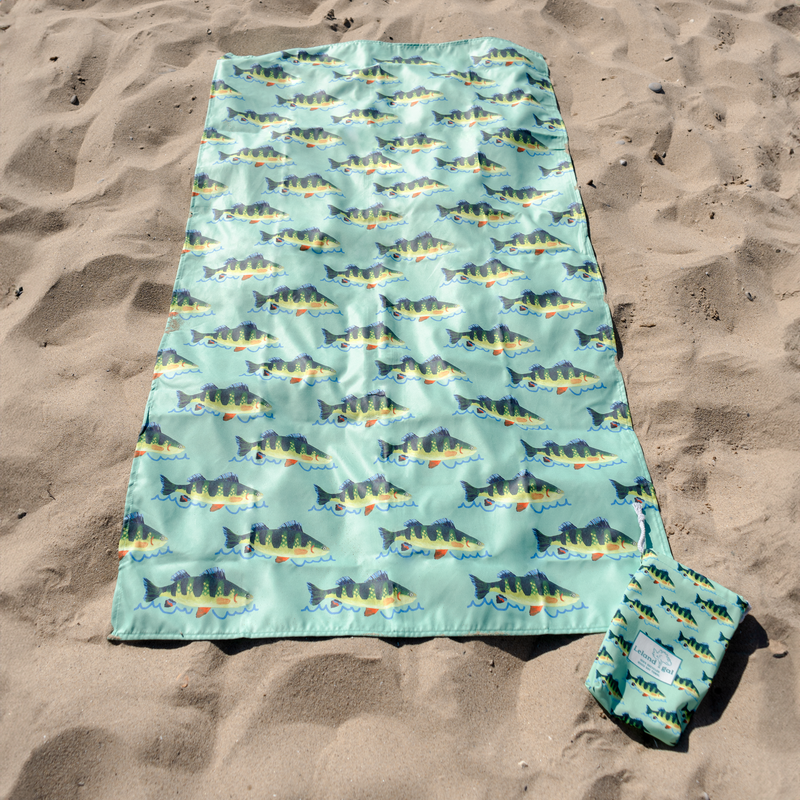 Sea Green Perch Beach Towel