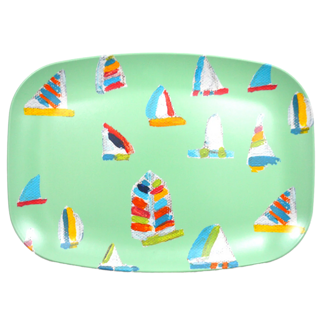 Seagreen Summer Sail Melamine Platter