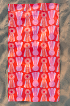 Coral Show Bows Quick Dry Towel